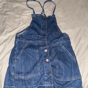 Denim overall dress from American eagle
